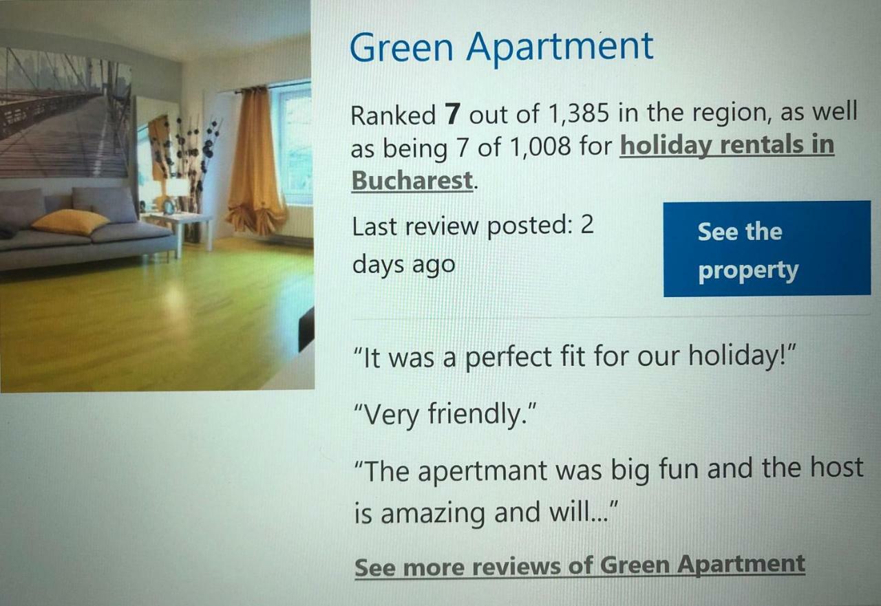 Green Apartment 63 Bukarest Exterior foto